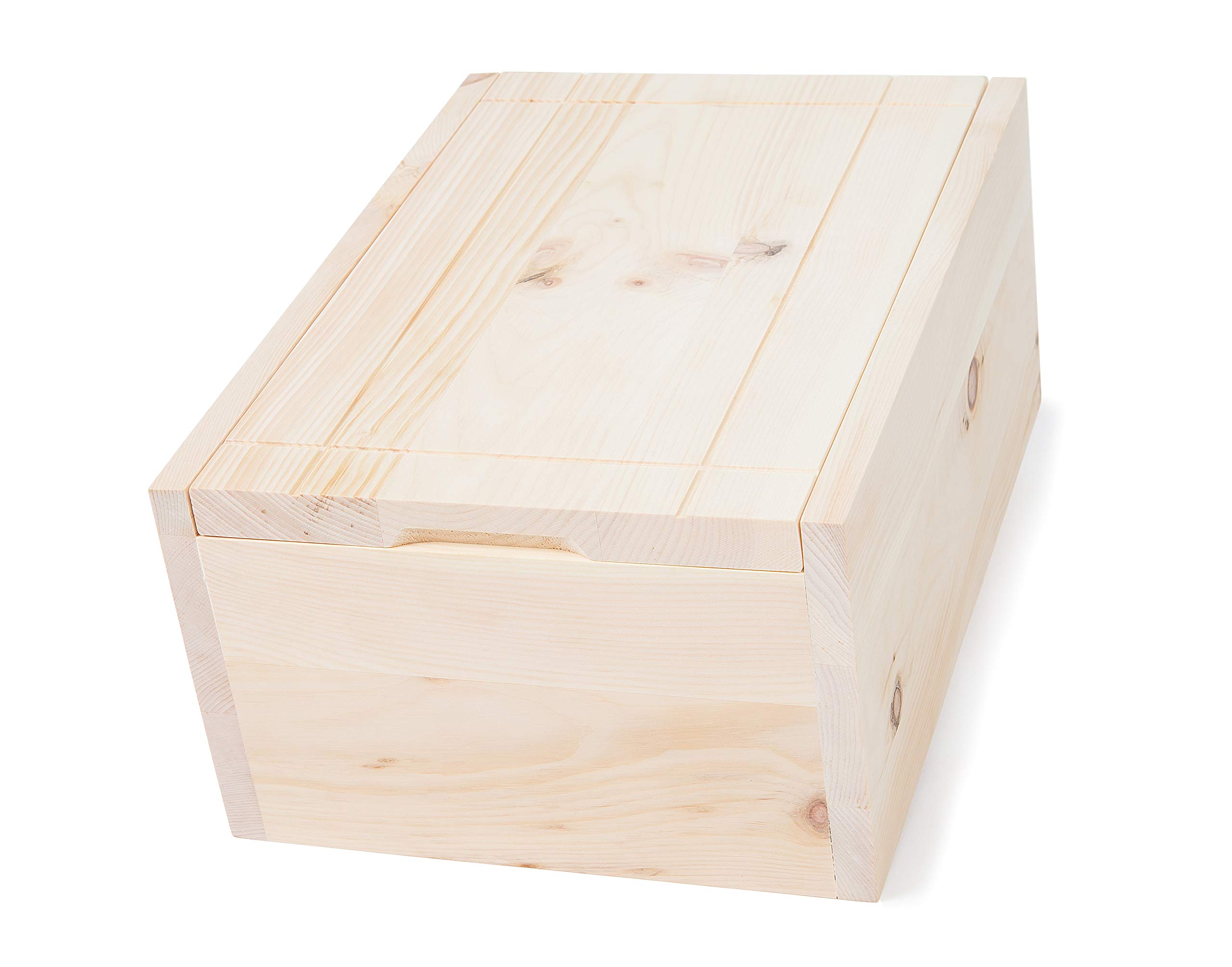 Zirbenbrotbox 35cm x 25cm x 16cm - aus hochwertigem Zirbenholz - handgefertigt in Österreich