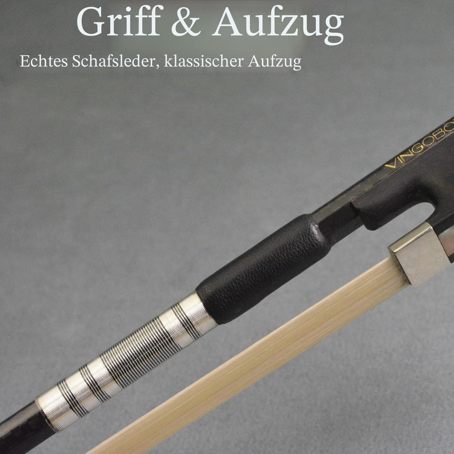 4/4 Größe New Textured Carbonfiber Geigenbogen Beliebtes Modell Gut ausgewähltes Rosshaar aus der Mongolei für Profispieler Elegantes Design