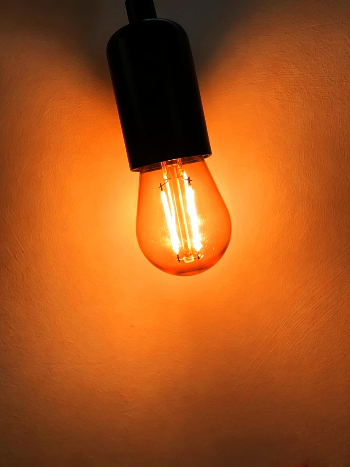 S14 Orange Light Bulbs, 2W E26 Halloween String Light Bulbs Replacement image 3