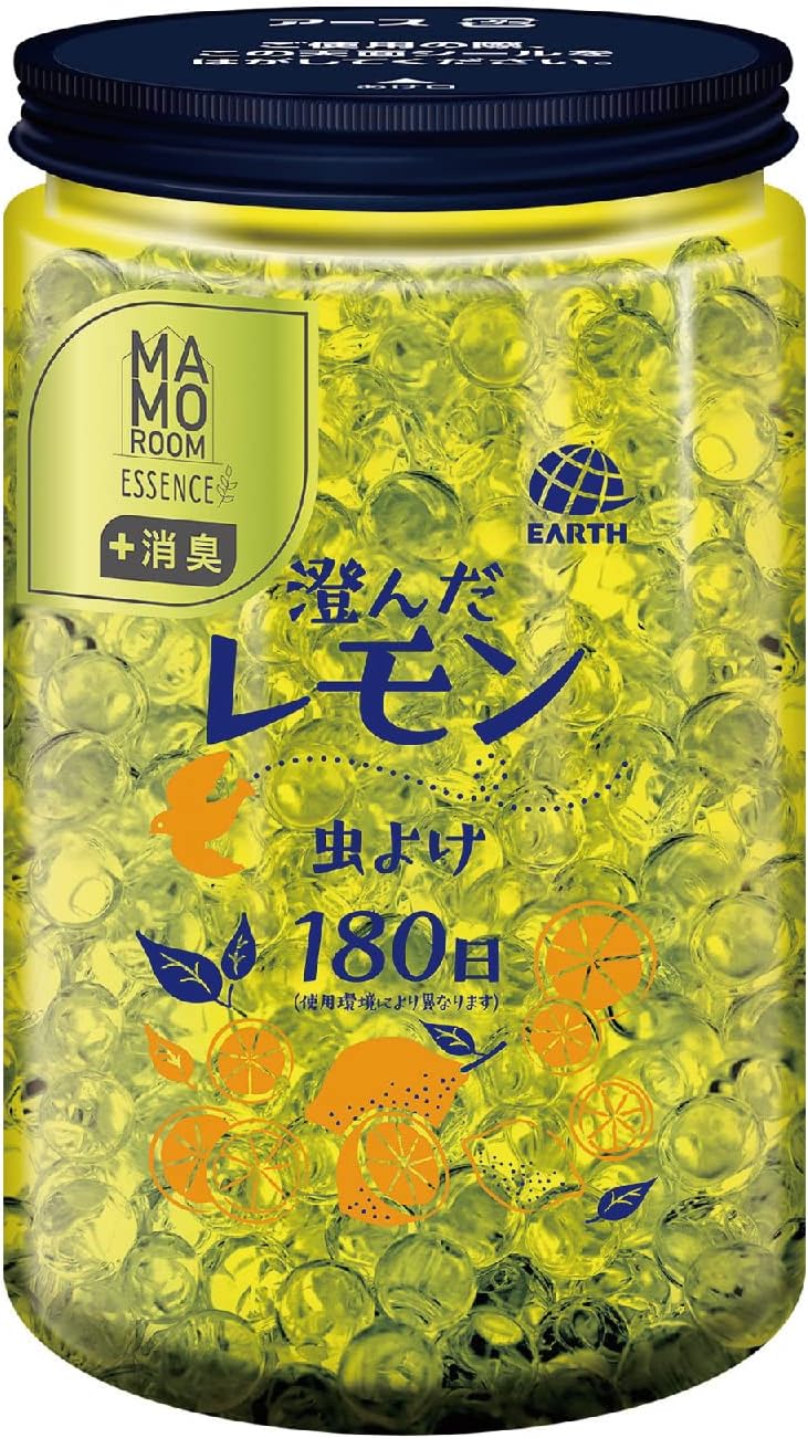 マモルーム エッセンス 虫よけパール 180日用 澄んだレモン 置くだけ 虫よけ 消臭 芳香剤 置き型 設置型 虫除け 室内