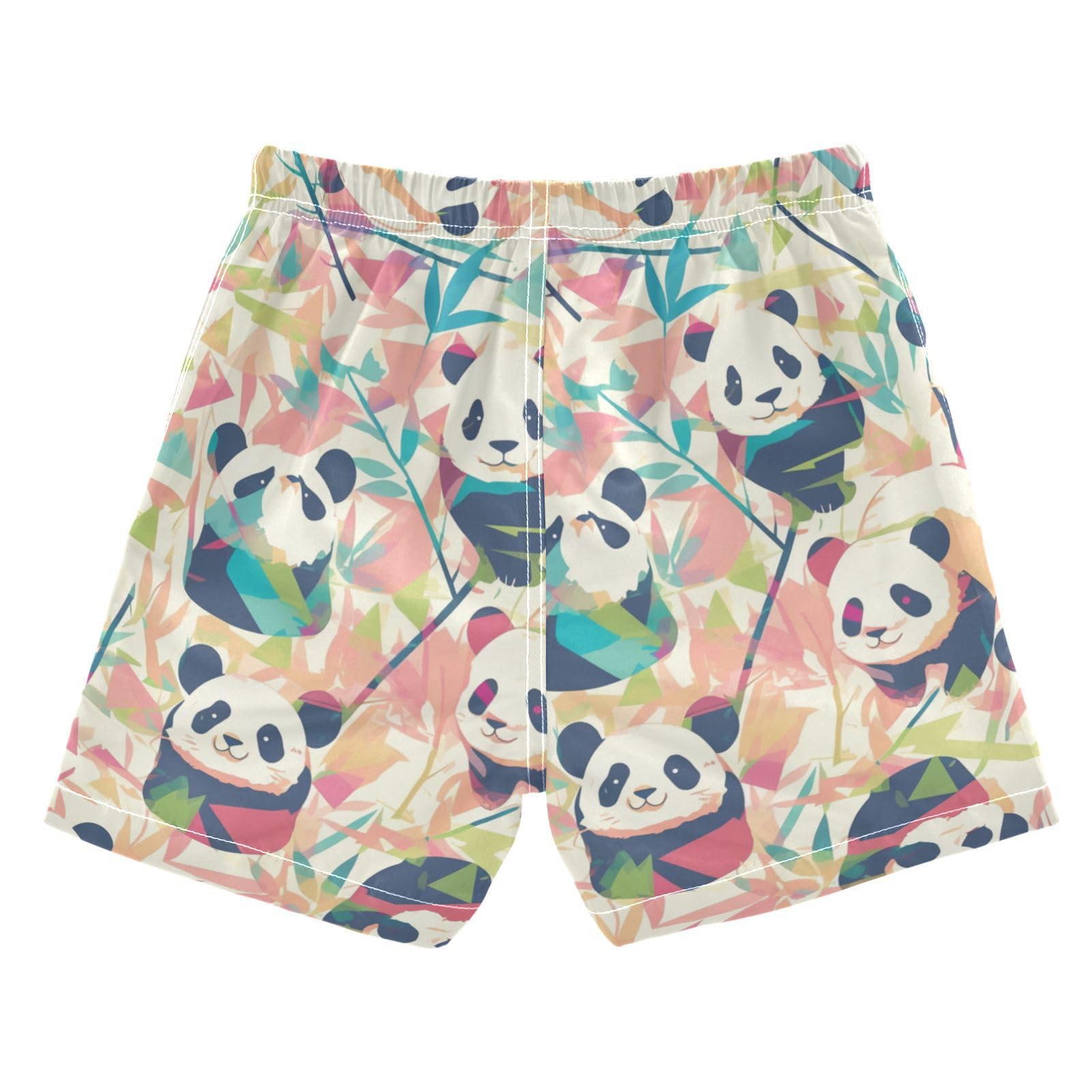 Baby Panda Bear Face Boys Swim Suit Son's Presents Baby Boy Bathing Trunks Kids Swimwears Beach 3T