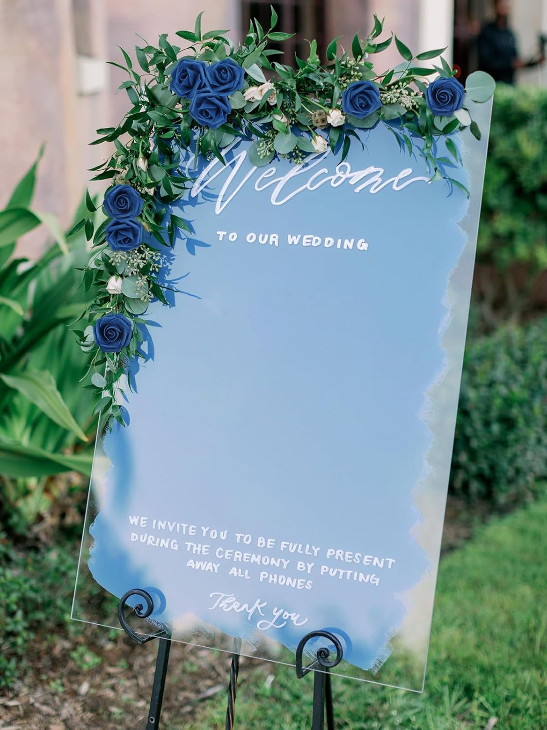 Fake Roses,200PCS Navy Blue Flowers 1.97in Foam Roses Artificial Flowers for Craft DIY Wedding Party Home Decoration(Navy Blue) - Image 4