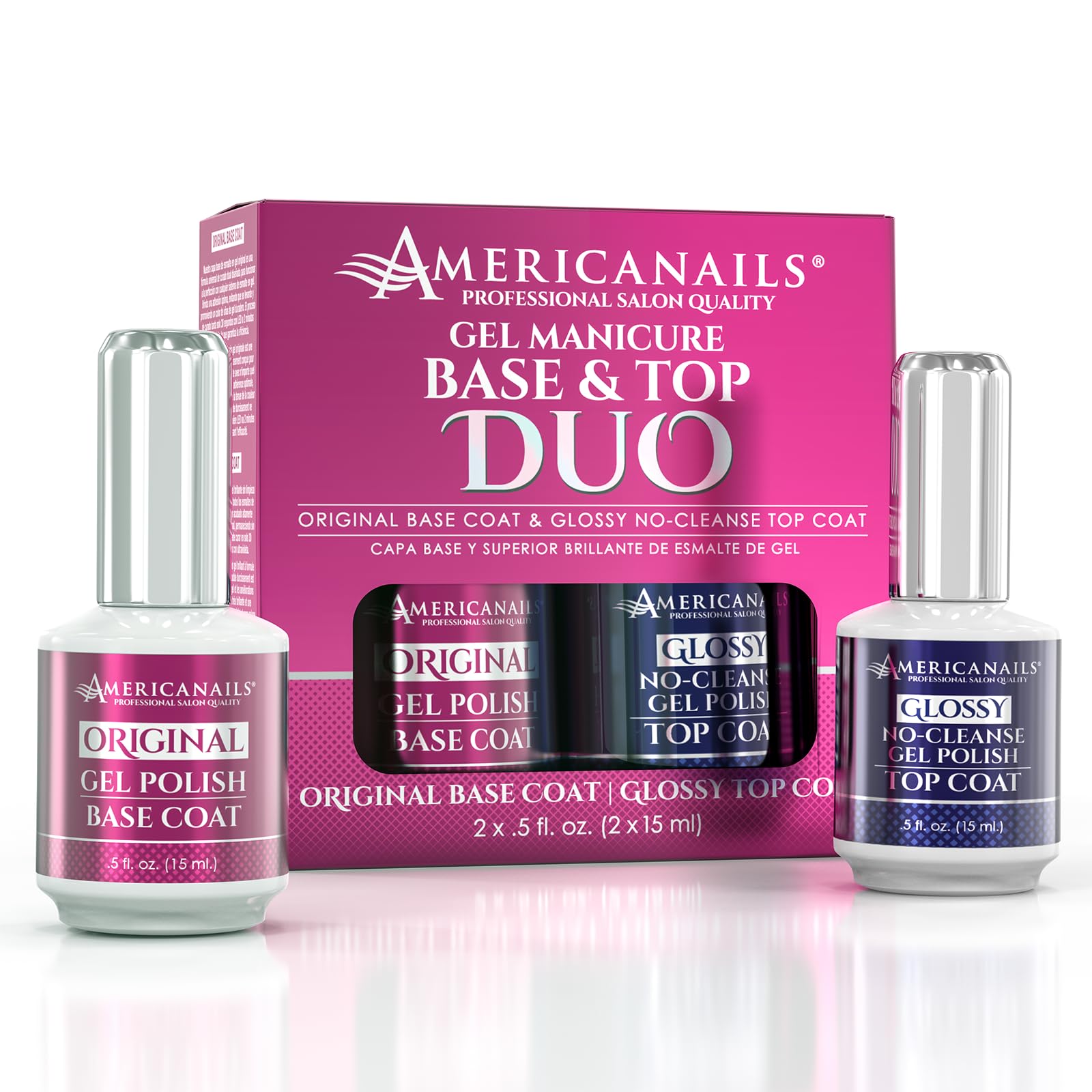 Americanails Gel Polish Base Coat & Top Coat Duo