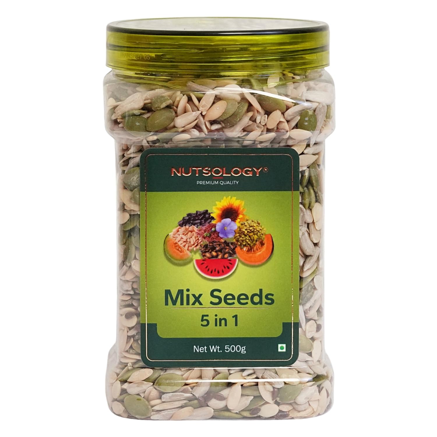 Nutsology Mix Seeds | 500gm | Roasted Pumpkin, Flax & Sunflower Seed + Raw Watermelon & Muskmelon/Kharbuja Seeds | Healthy (B0CVN5Y5XD) Amazon Price History, Amazon Price Tracker