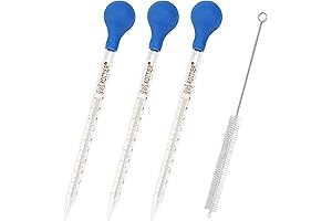 3Pcs Glass Pipettes Dropper for Lip gloss making