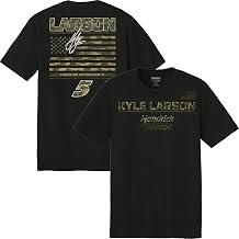 Kyle Larson #5 Car T-Shirt - 2-Spot DM130 KL5 Flag Automotive Racing Apparel