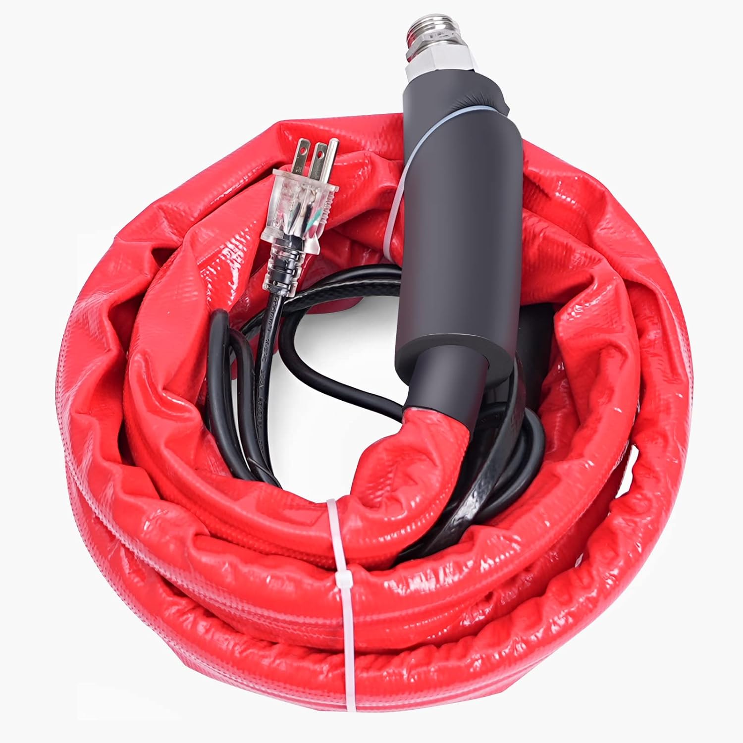 12FT Heated Water Hose for RV, -40℉ Freeze Protection Heated Drinking Water Hose with Energy-Saving Thermostat, Lead and BPA Free for RV/Home/Garden