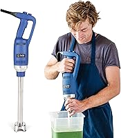 Vista 1 de TK Commercial Immersion Blender, 500 Watt/.5 HP Variable Speed Motor, 16,000 RPM Heavy Duty with Performance Assurance - 16