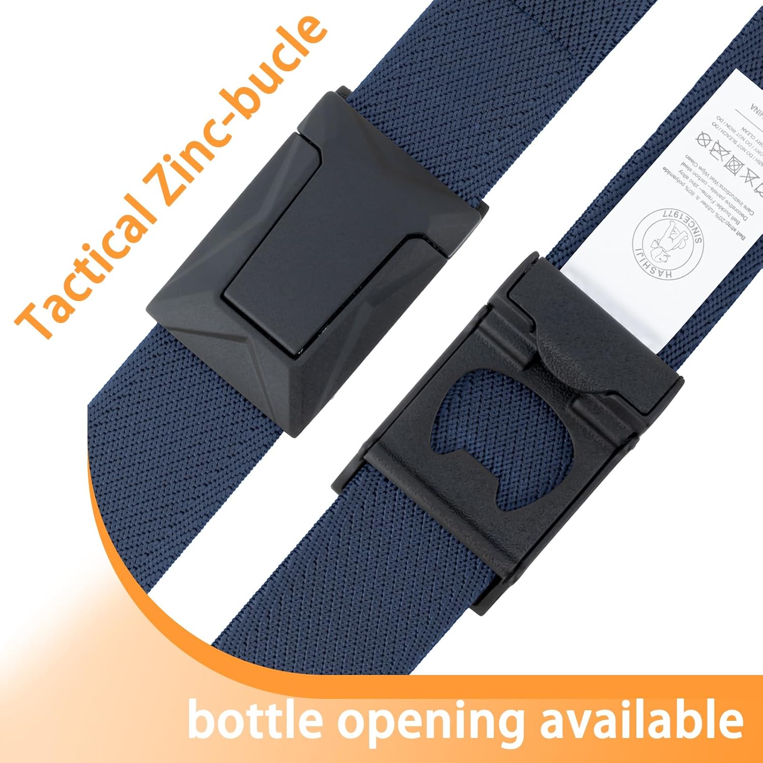 Auto Lock Ratchet Belt for Men | Elegant Dressing Belt Buckle | 1.5" Wide Elastic Nylon Tactical Belts Thicker - Image 4