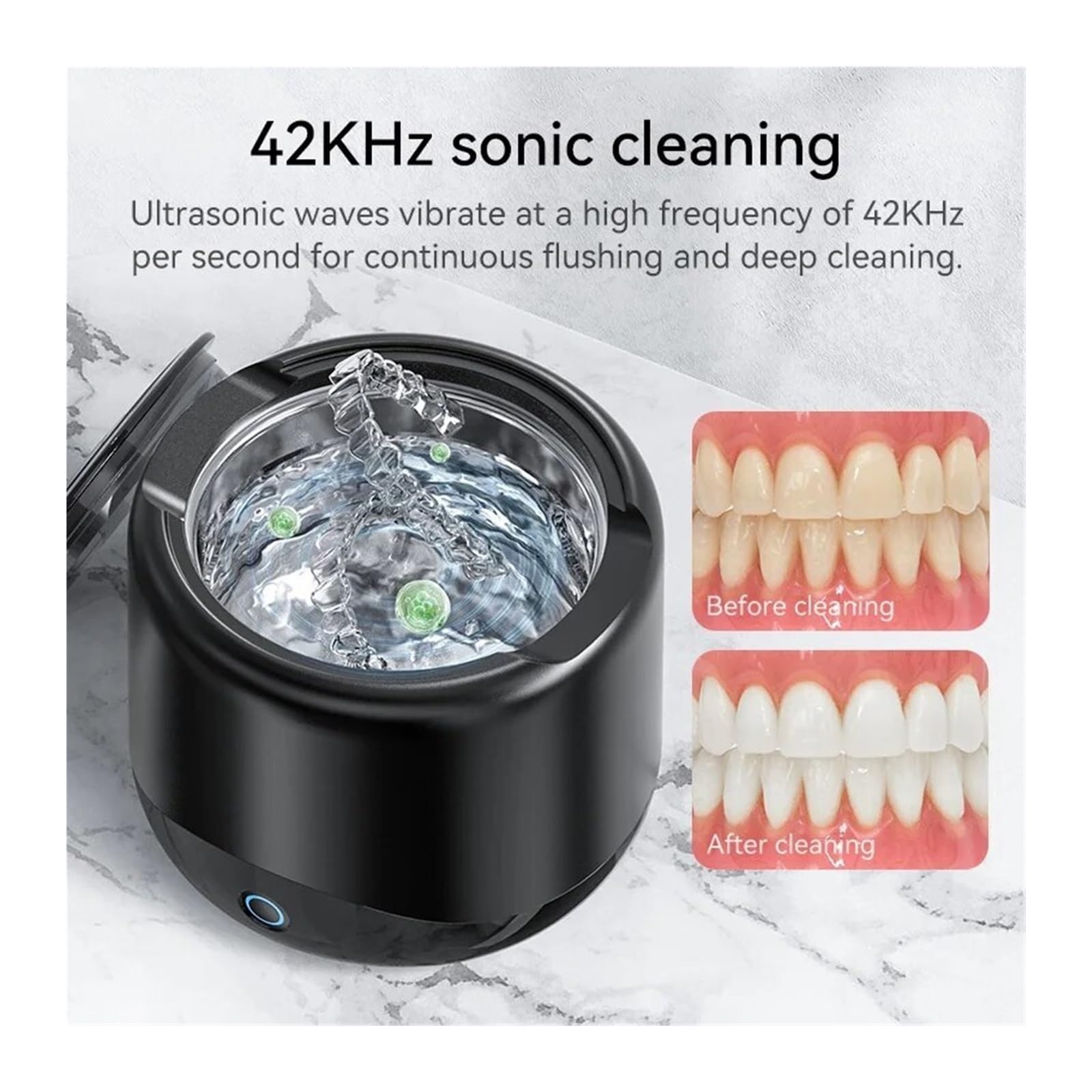 Pulitore ad ultrasuoni for Protesi Dentarie 42-45KH Macchina for la Pulizia ad ultrasuoni Professionale for Tutti i Gioielli, Orologi e lavatrici domestiche