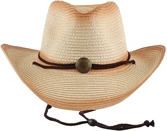 MEIBAN Retro Western Cowboy Hat Outdoor Curved Rim Visor Hat Jazz Hat ...