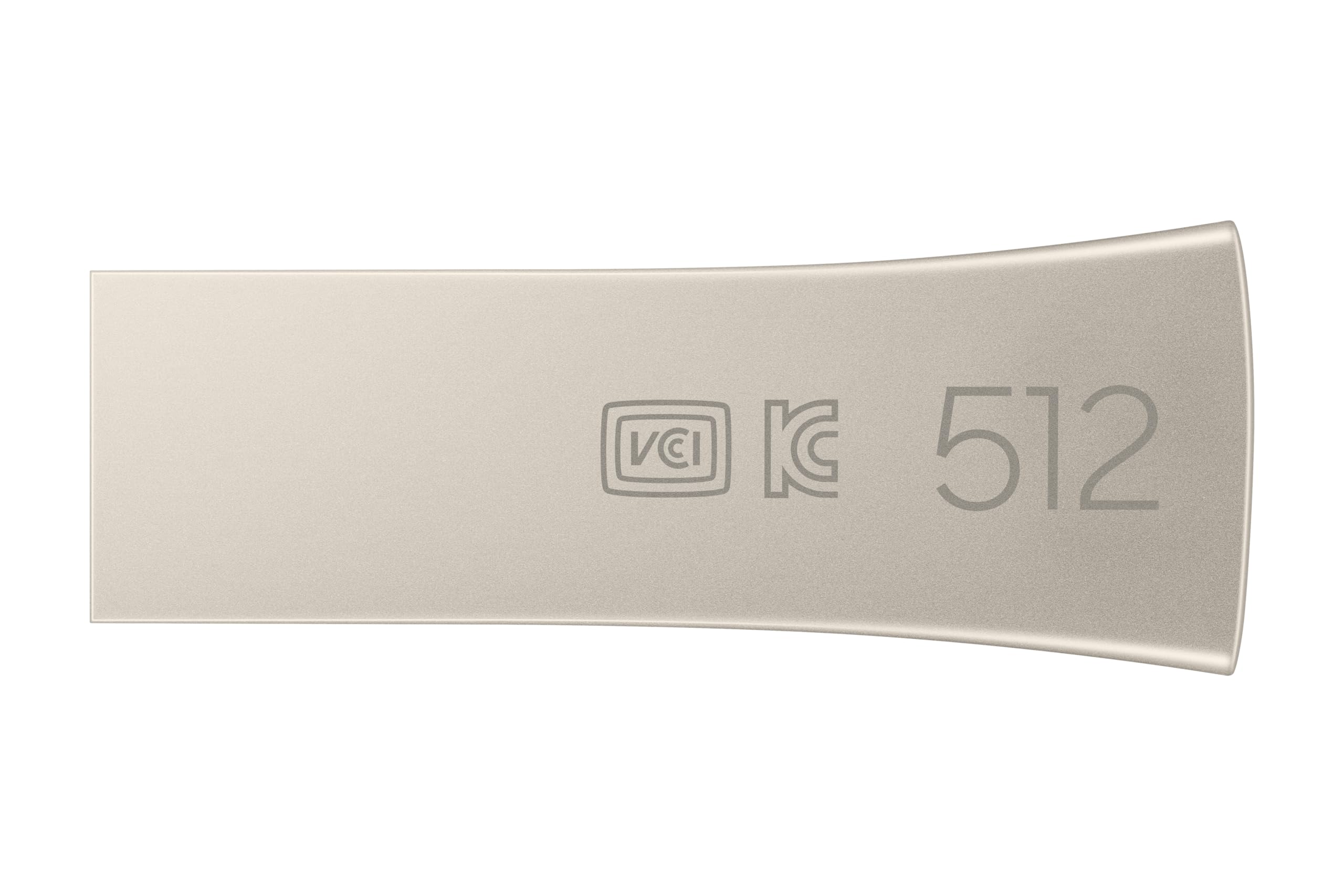 Samsung Clé USB BAR Plus, USB 3.2 Gen 1, 512 Go, 400 Mo/s en lecture, Résistante aux chocs, Couleur Champagne, MUF-512BE3/APC