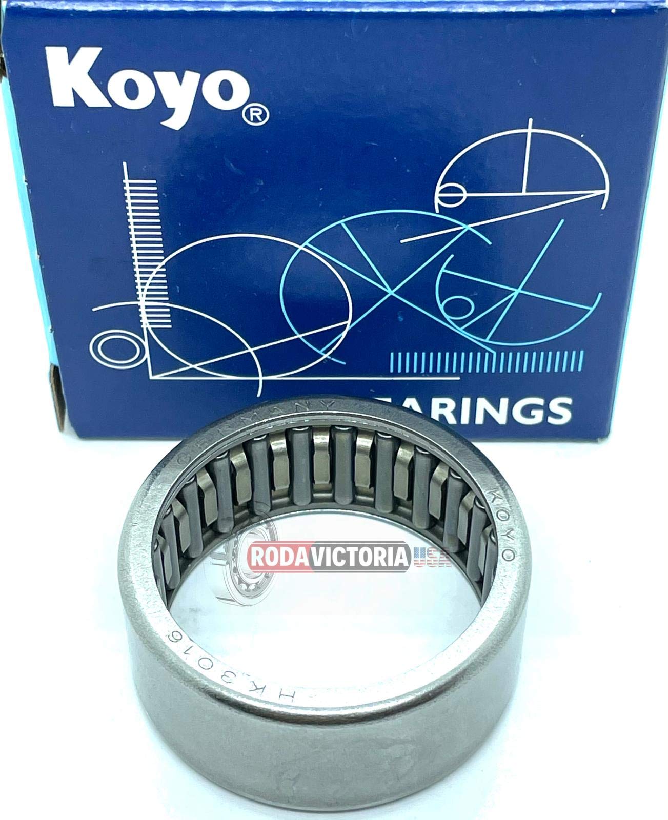 HK3016 KOYO Made in Germany Needle Bearing - Drawn Cup - Caged - Metric