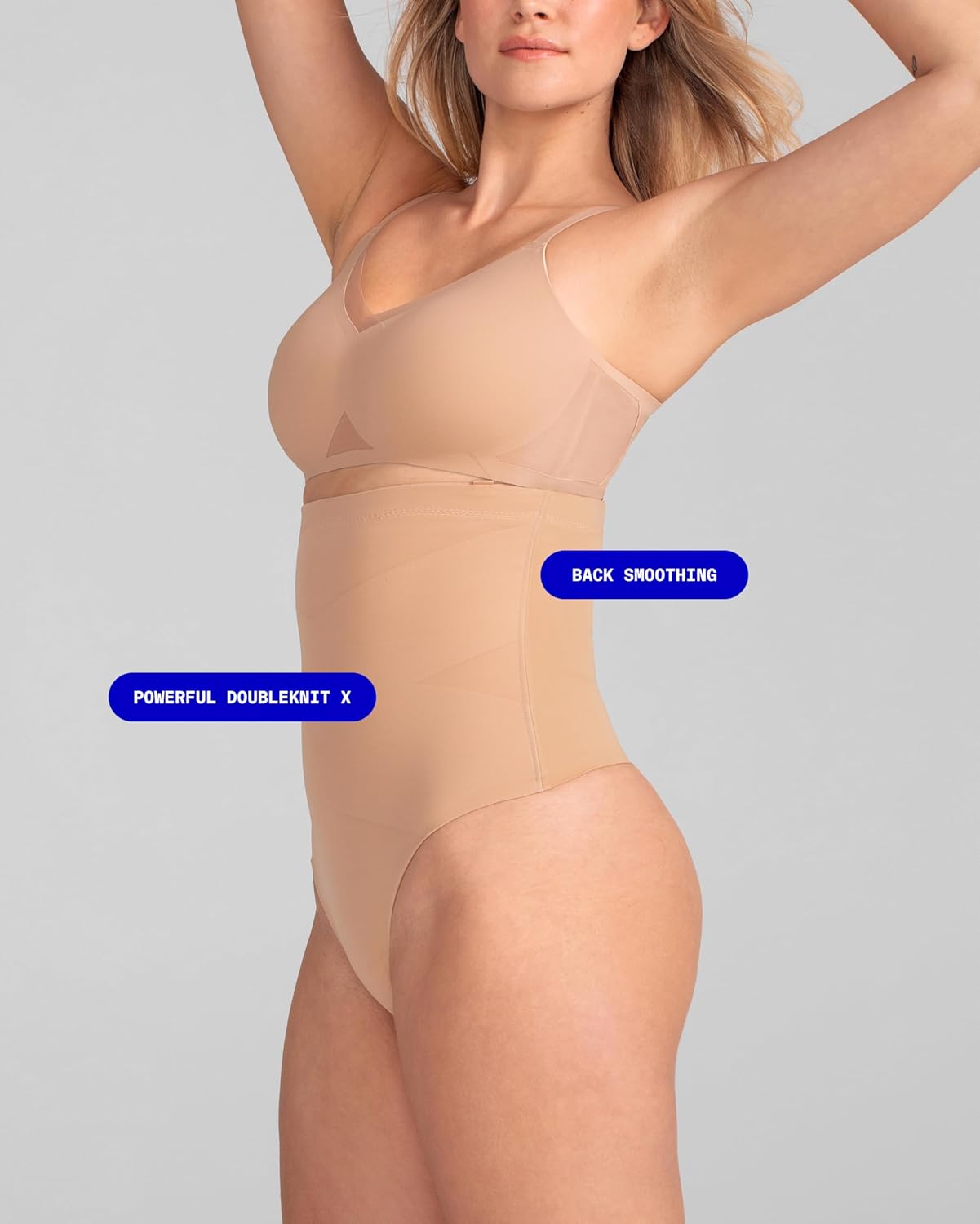 HONEYLOVE Shapewear for Women - SuperPower Thong - High Compression Tummy Control Underwear - Image 3