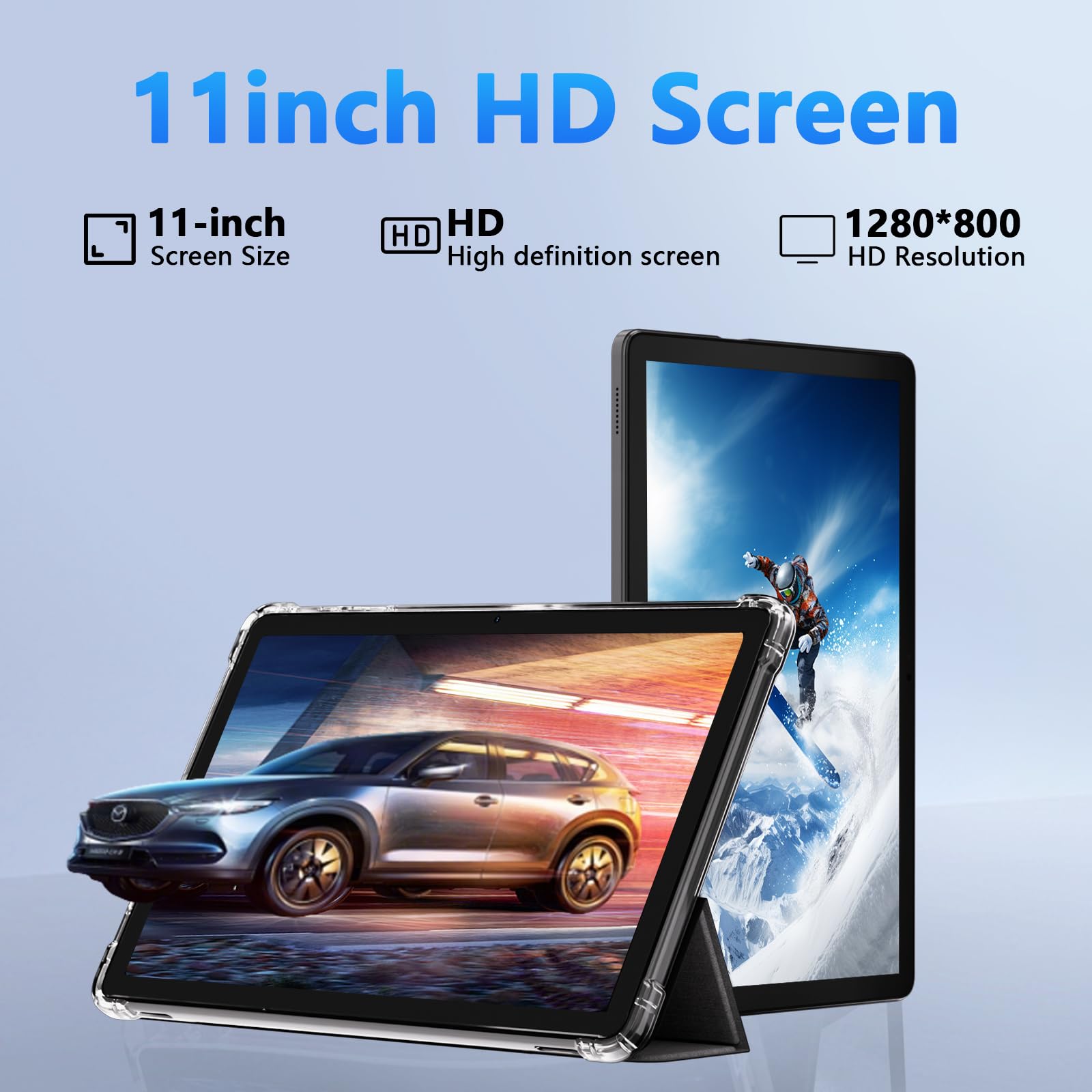 Amazon.com : 11 inch 2 in 1 Tablet, 18GB + 128GB, Android 15