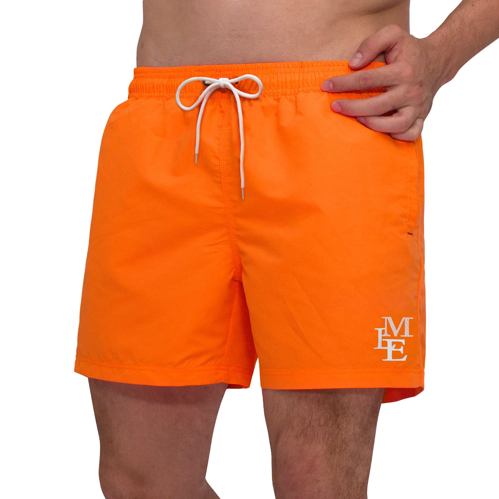 MEILONGER Bañadores para Hombre, Pantalones Cortos de Playa de Secado rápido, Trajes de baño con Forro de Malla y Bolsillos