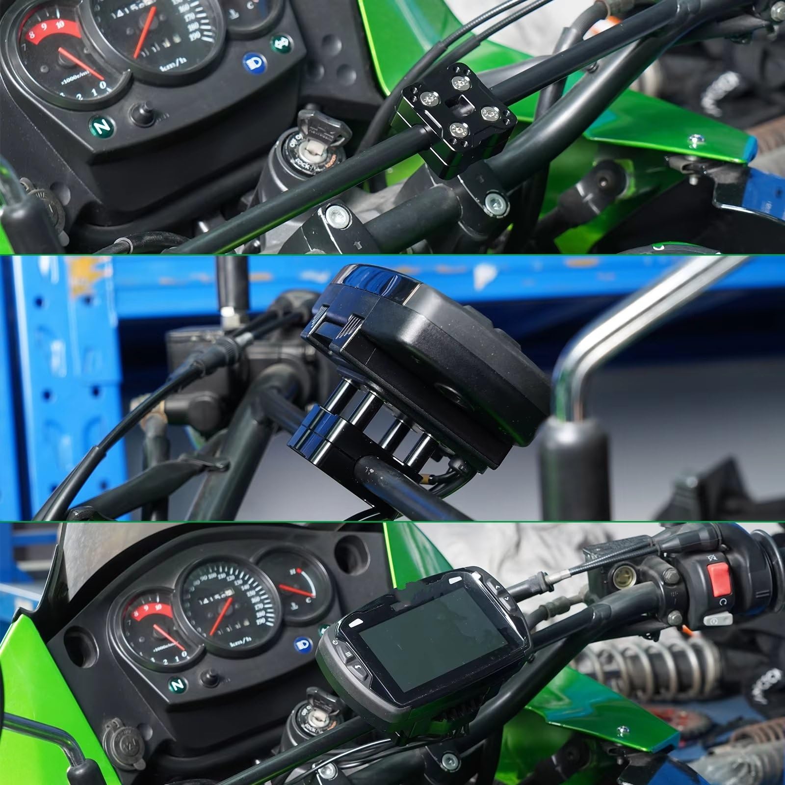Motocyklowy wspornik nawigacji GPS do Kawasaki do KLR 650 dla KLR650 2022 2023 Motocykl 14 mm Bar Uchwyt mobilny GPS Navigator Uchwyt AMPS Uchwyt do nawigacji Motocykla