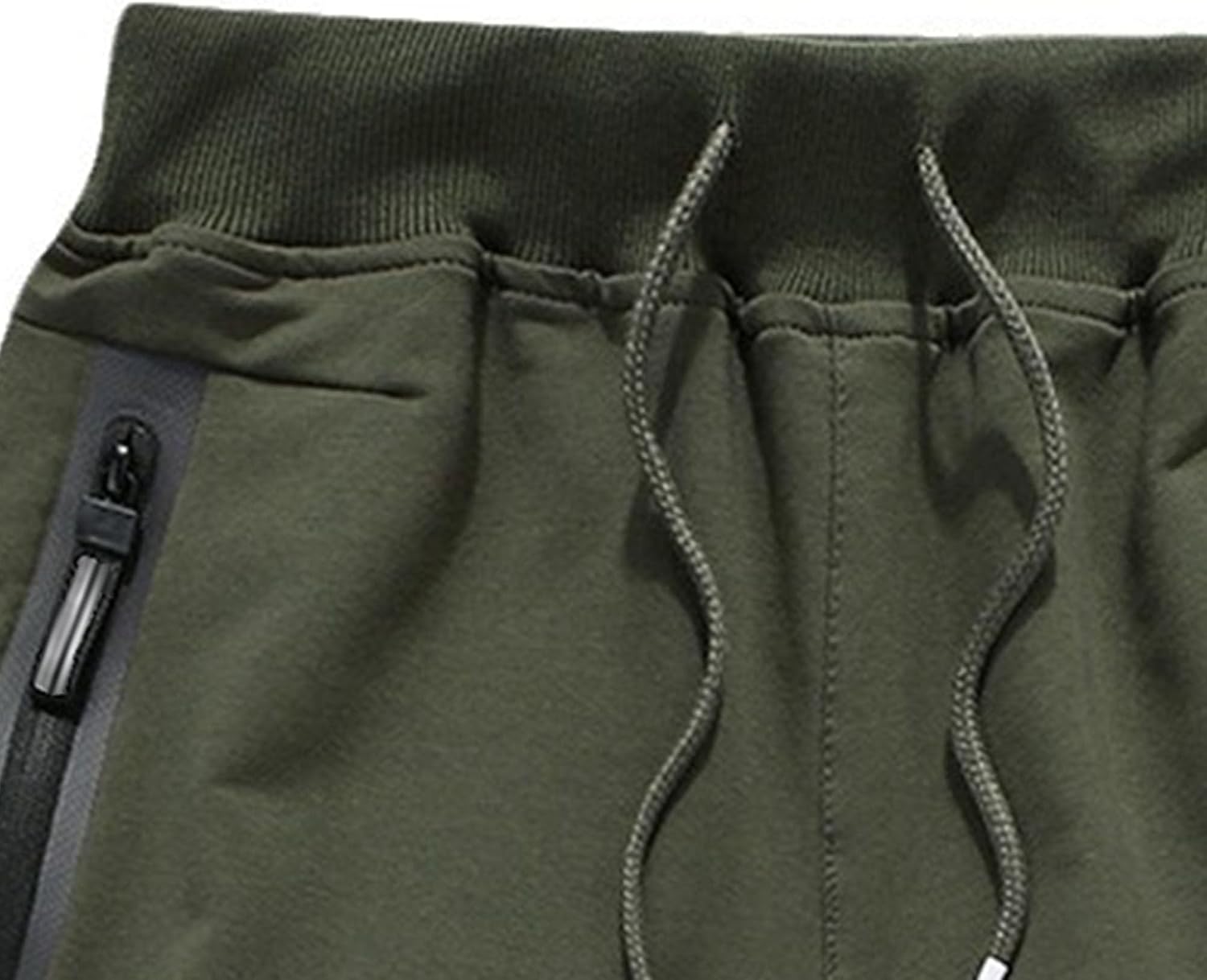 DGHM-JLMY Men's Casual Color Block Athletic Shorts Jogger Running Hiking Gym Pocket Shorts Outdoor Fitness Shorts Zip Pockets