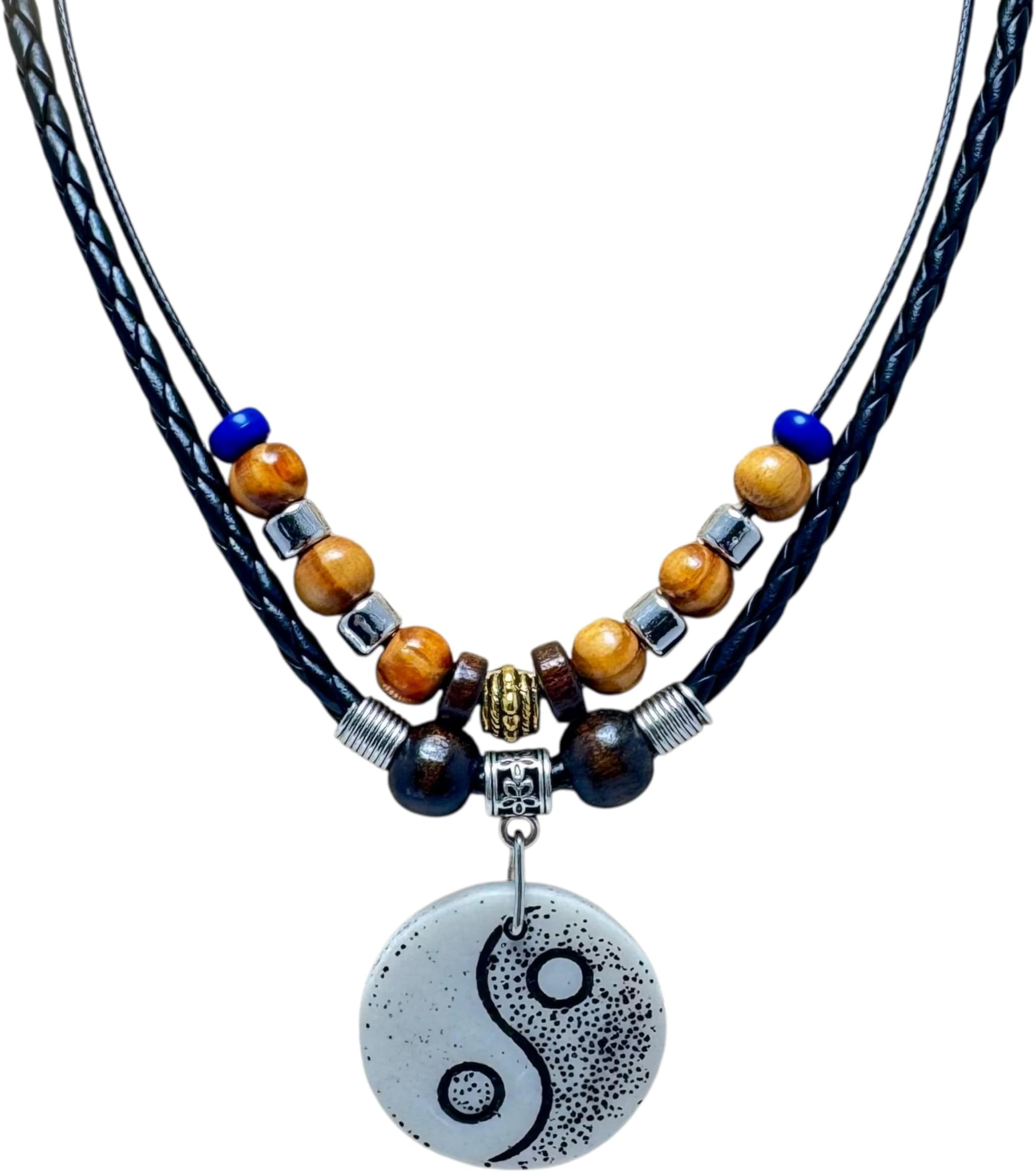 Sea Turtle Yin Yang Necklace Ying Yang Pendant Feng Shui Necklace Tai-chi Symbol Tao Pendant Necklace for Men and Women