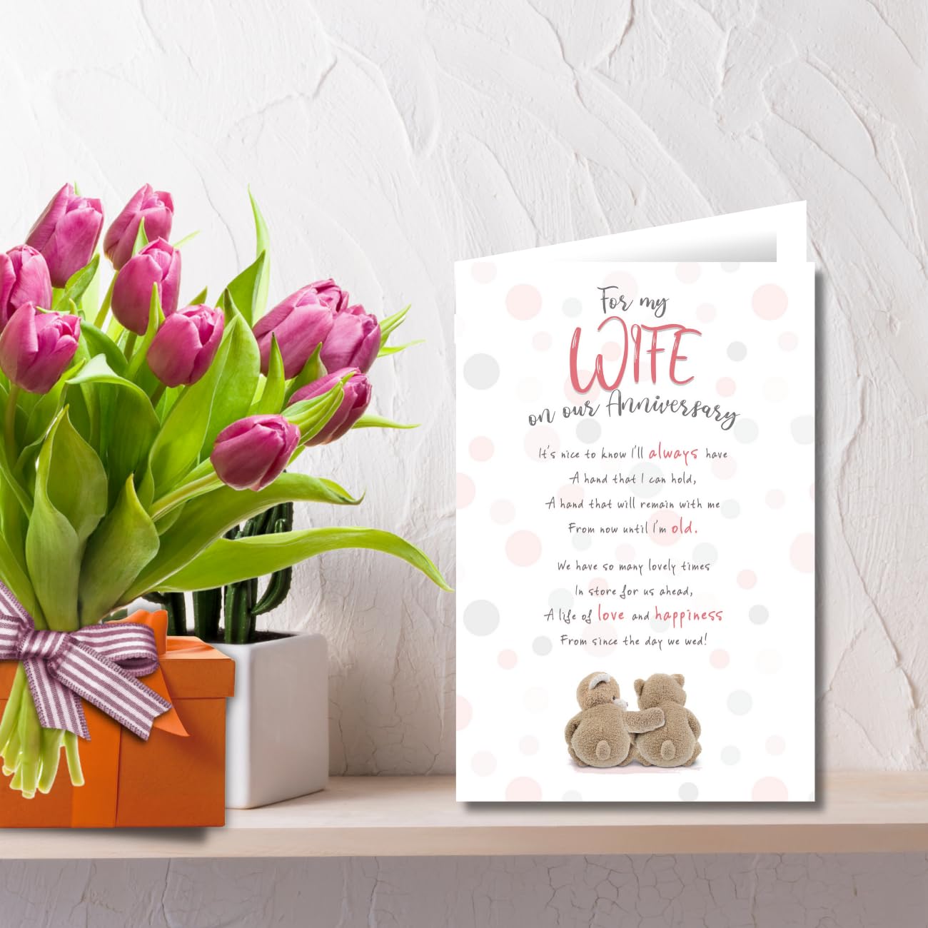 Biglietto Di Auguri Umoristico Per Moglie - 'My Wonderful Wife' Con Busta - 15,2x15,2 Cm