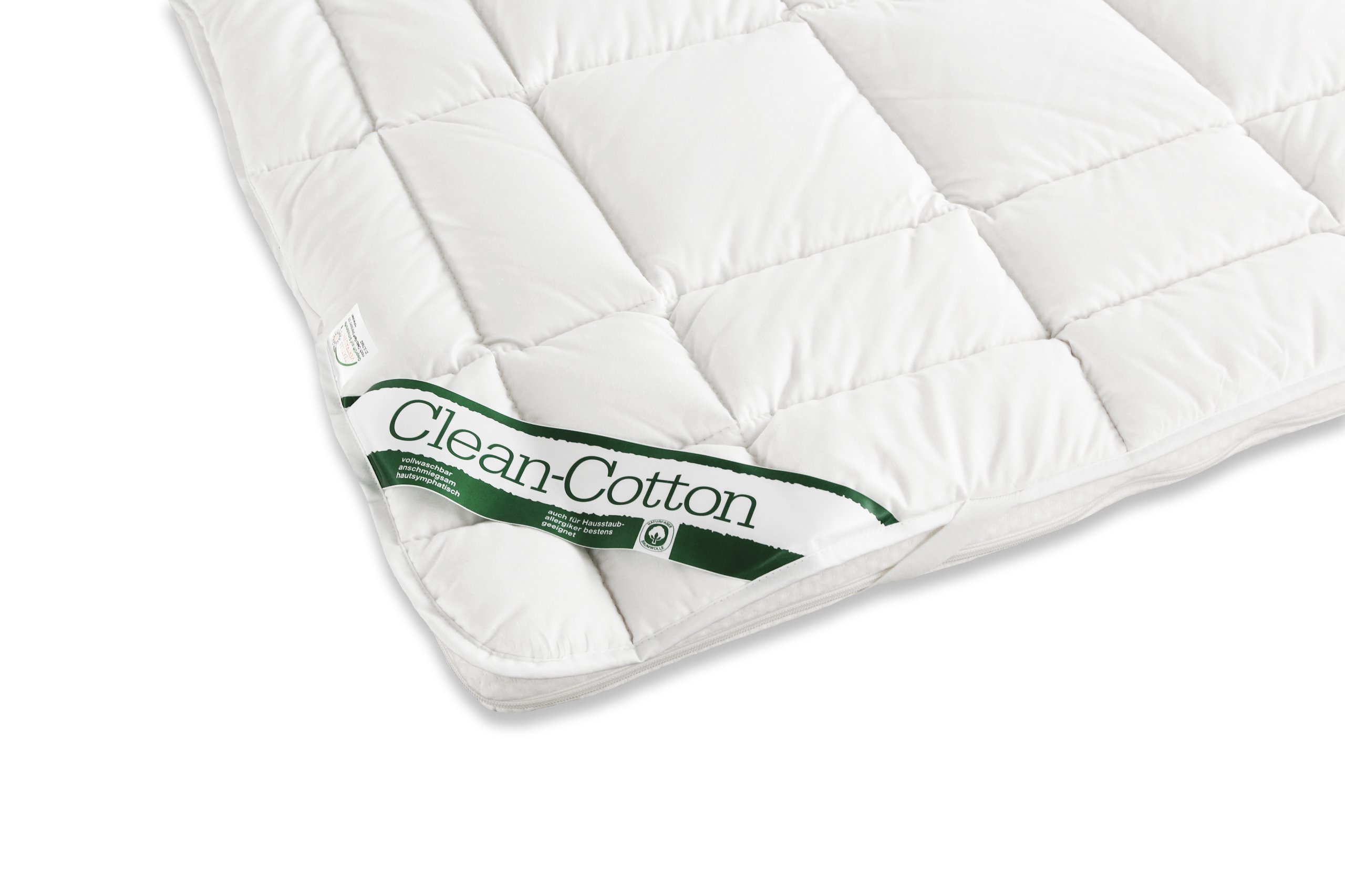 Badenia Trendline Clean Cotton leichte Bettdecke für den Sommer, 135 x