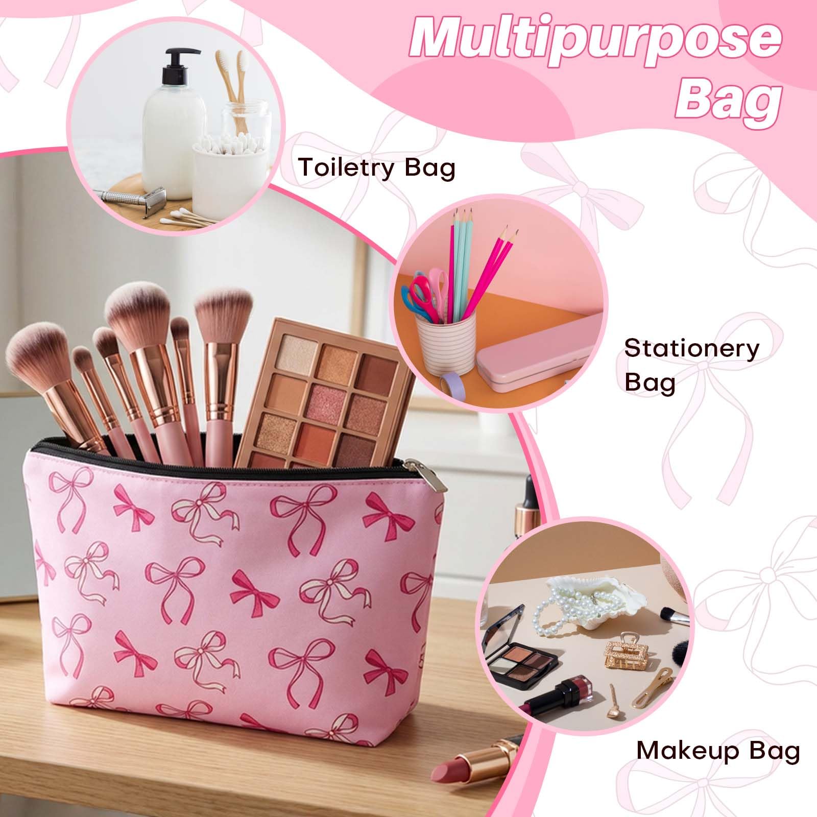 Cadeaux pour Filles de 9 10 11 12 13 14 15 16 Ans,Coffret Cadeau Femme,Anniversaire Fille Trousse, Verre, Pinceaux Maquillage Bandeau, Carte