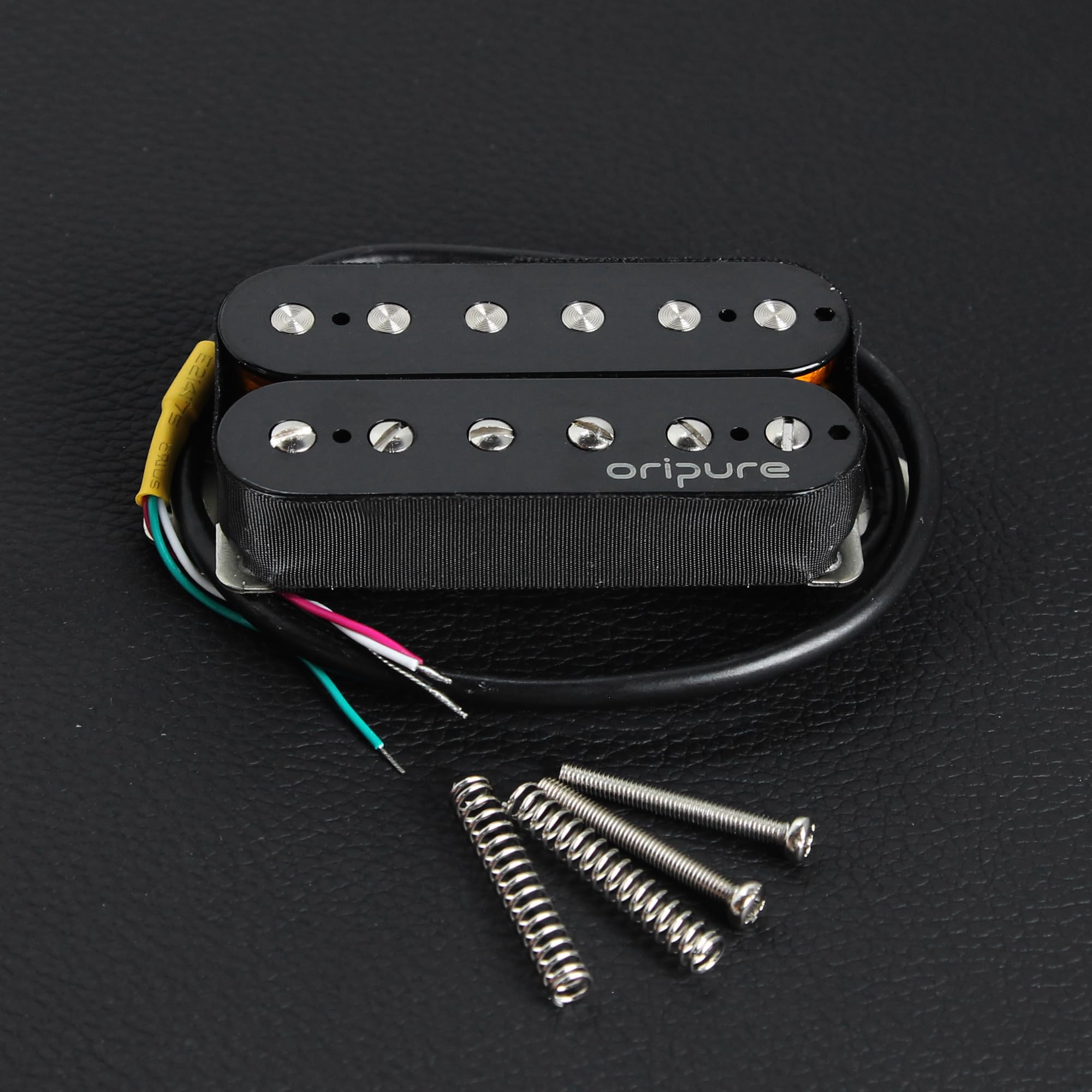 Oripure Alnico 5 Micro chevalet Humbucker pour guitare électrique 16-17K Noir