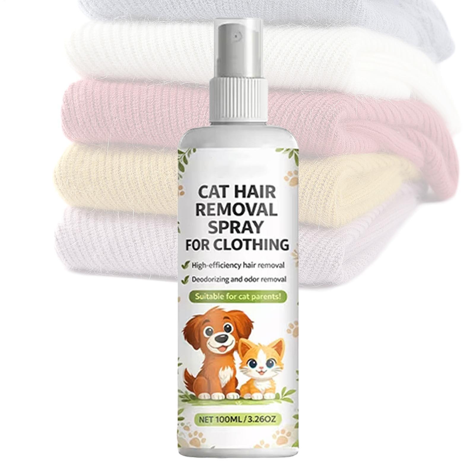 Pet Hair Removal Spray,100ml Gentle Anti-Static Spray | Dog Hair Remover for Carpet,for Clothing Bedding Carpet Couch Fabric Furniture