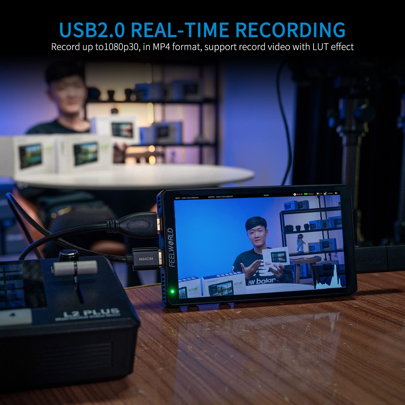Amazon.com : FEELWORLD CUT6 6 Inch Recording Monitor Field Camera