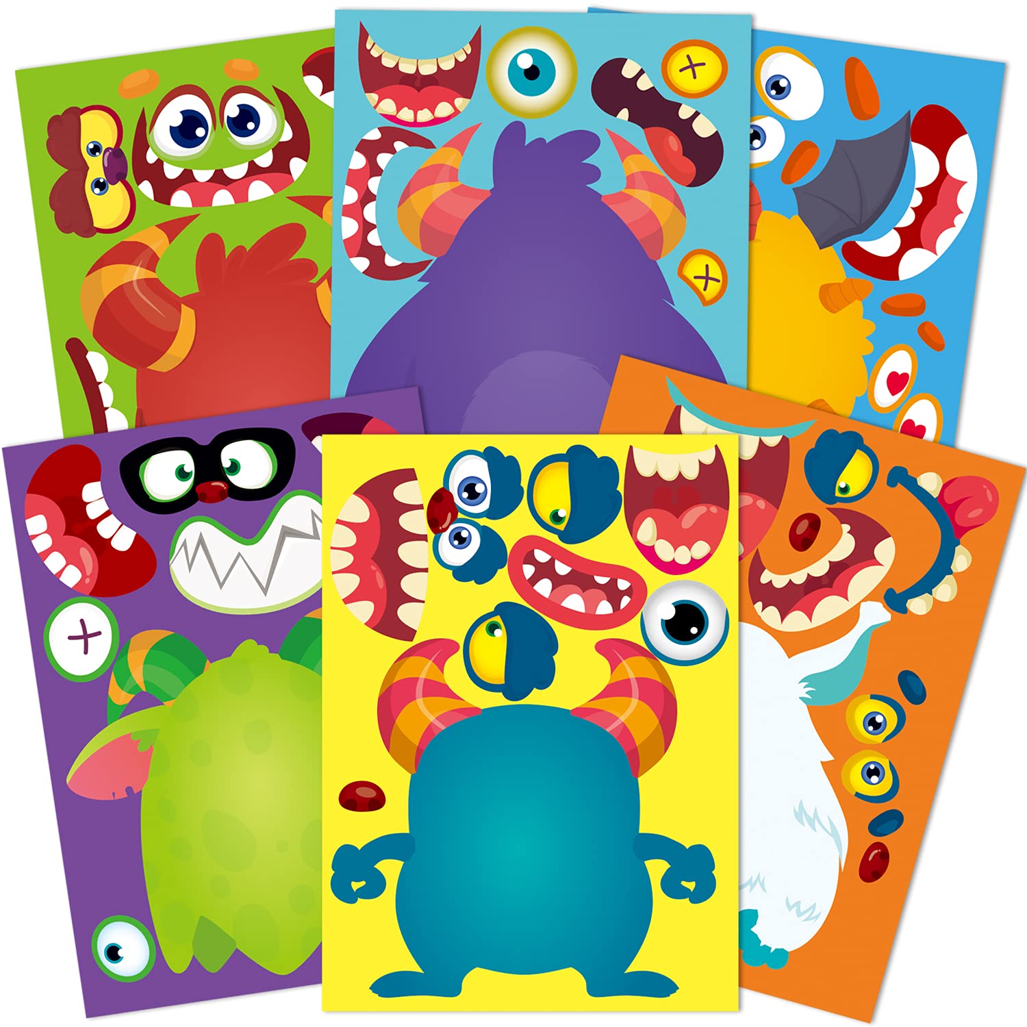 30-teiliges Halloween-Aufkleber Set DIY – Wiederablösbar, Für Kinderpartys & Bastelspaß