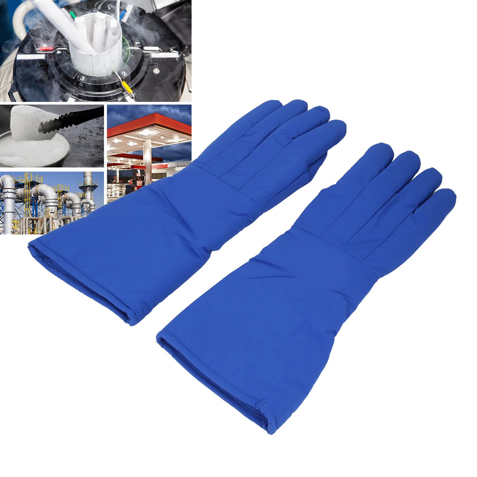Criogenici 42 Cm di Lunghezza Estesa per Uso Industriale con Azoto Liquido, Tipizzazione a Freddo Laboratorio per Mani Fredde, Protezione Antigelo per Basse Temperature con