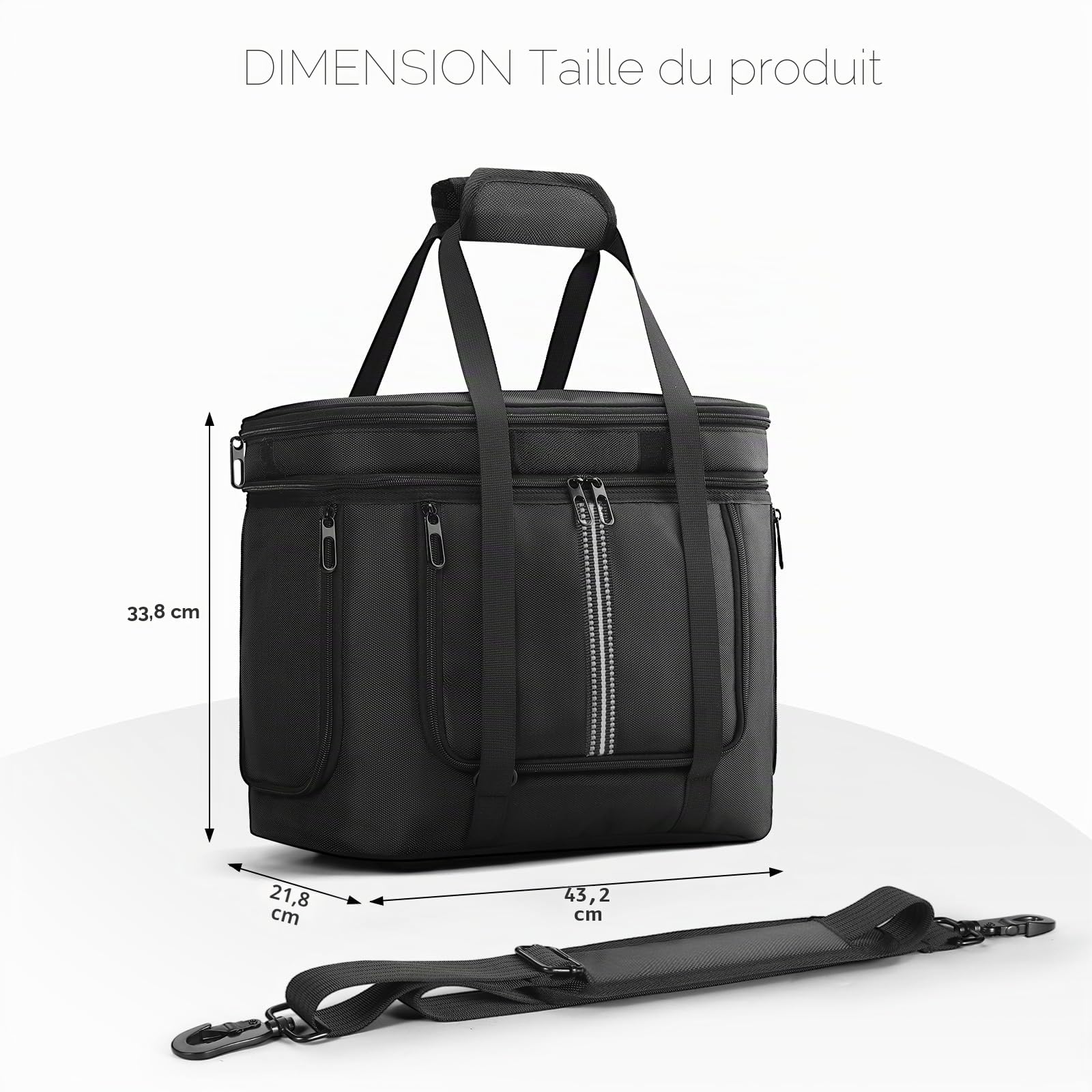 Sac de transport compatible avec la station d'alimentation portable Anker SOLIX C1000, étui de rangement de voyage, housse de protection pour générateur solaire C1000