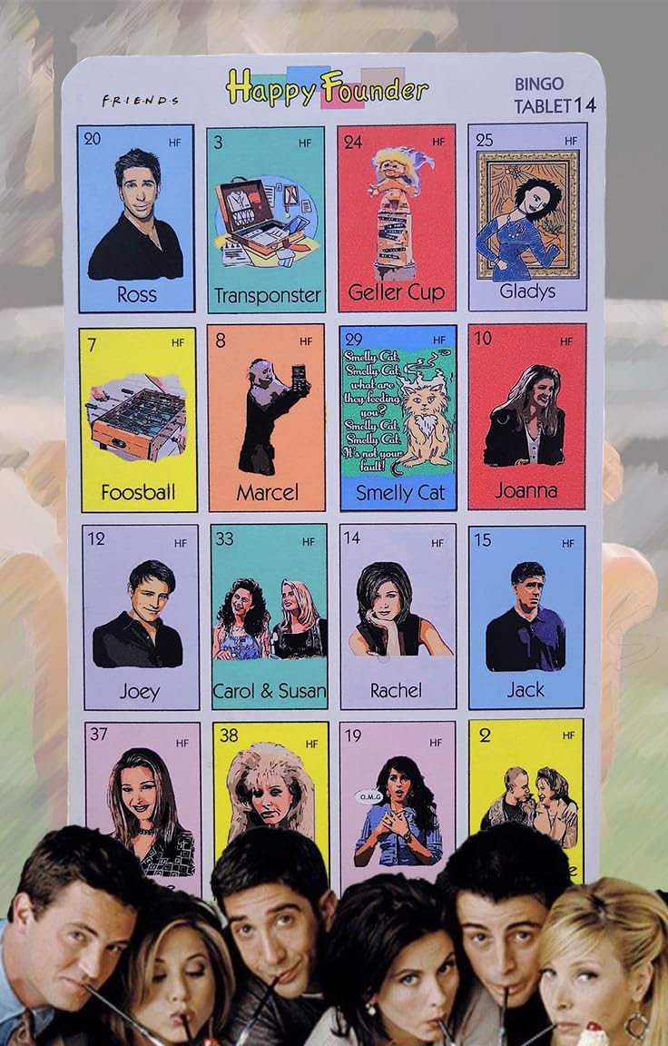 Friends The TV Series Party Game; Bingo Loteria for Adults, Teens Ages 15 and Up (Amazon Exclusive)