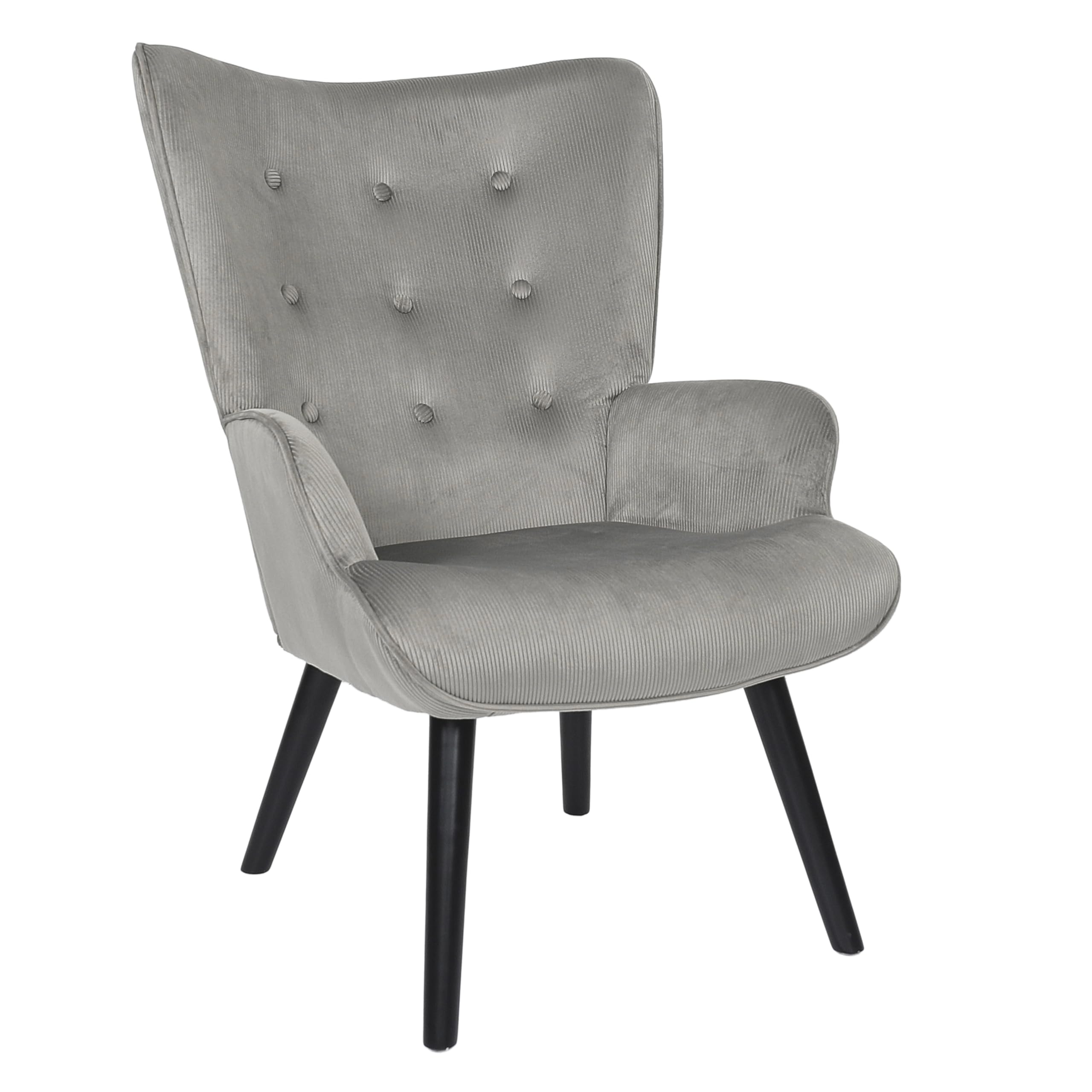 Home Deco Factory Grau Hd0366, Giulia Grey Wohnzimmersessel, Lounge Edition, Möbel, Sitz, Sofa Und Sessel, 68X96x75 Cm, Sitzhöhe 43 Cm,