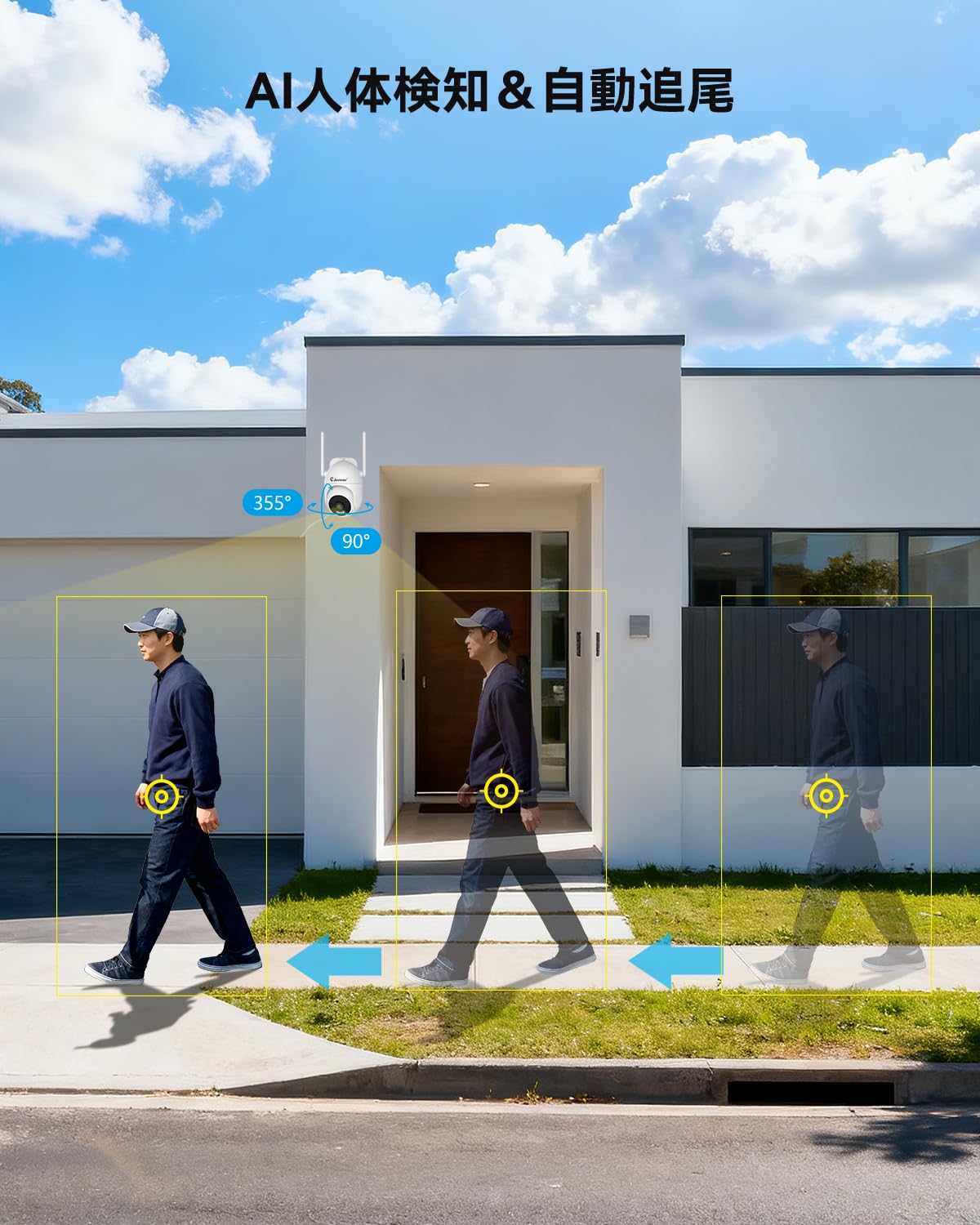 JENNOV 防犯カメラ 屋外 800万画素対応可 360°広角撮影 パンチルト Amazon.co.jp: JENNOV 防犯カメラ 屋外 800万画素対応可 360°広角撮影