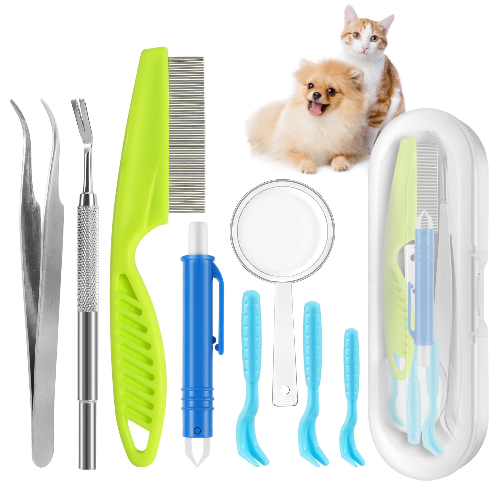 Zeckenzange Für Alle Hundegrößen 3er Set Zeckenentferner Zangen - Für Hund & Katze, Grün, Einfach In Der Anwendung Zecken Entferner Hund Katze - Foto 10