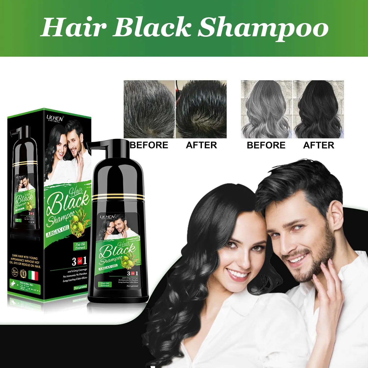 Amazon.com : Lichen Professional Hair Dye Shampoo - Hair Color