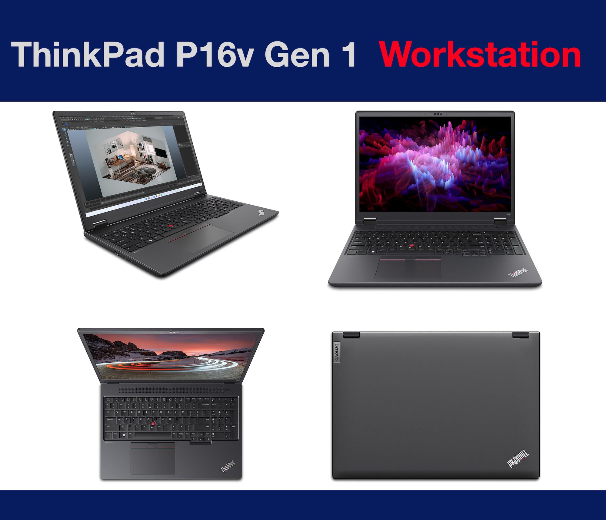 Windowsノート本体 thinkpad P16v gen1 core i9 4K IPS RAM64G Lenovo ThinkPad P16v (第12世代Intel® Core™) | 外出先でも快適に