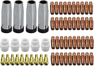 RIVERWELD 24KD MB24 Contact Tip .030" Conical Gas Nozzle Tip Holder Fit 24KD MB24 MIG MAG Co2 Welding Torch 59pcs
