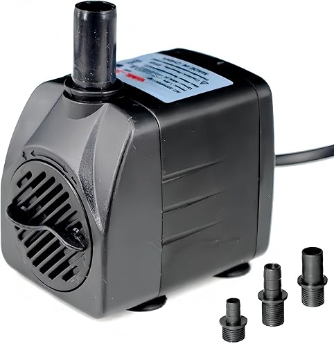 Bomba de agua sumergible de 30 W, 550 GPH 7.2 pies de elevación para acuario, fuente de pecera, bomba de agua, fuente ultra silenciosa, bomba de