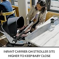 Vista 7 de Evenflo Gold Shyft DualRide con almacenamiento Carryall Combo de asiento infantil para automóvil y cochecito (negro ónix)