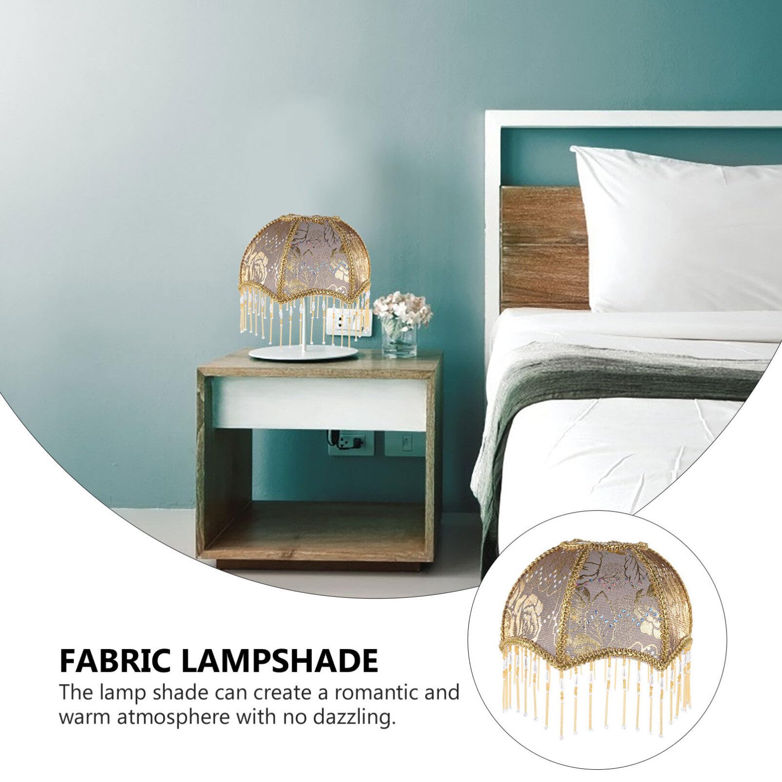 Gadpiparty Paralume a Forma di Ombrello e Acrilico Design Stampato Elegante Resistente e Decorazione Casa Stili multipli per Lampade E27 Adatto per Lampade a Sospensione