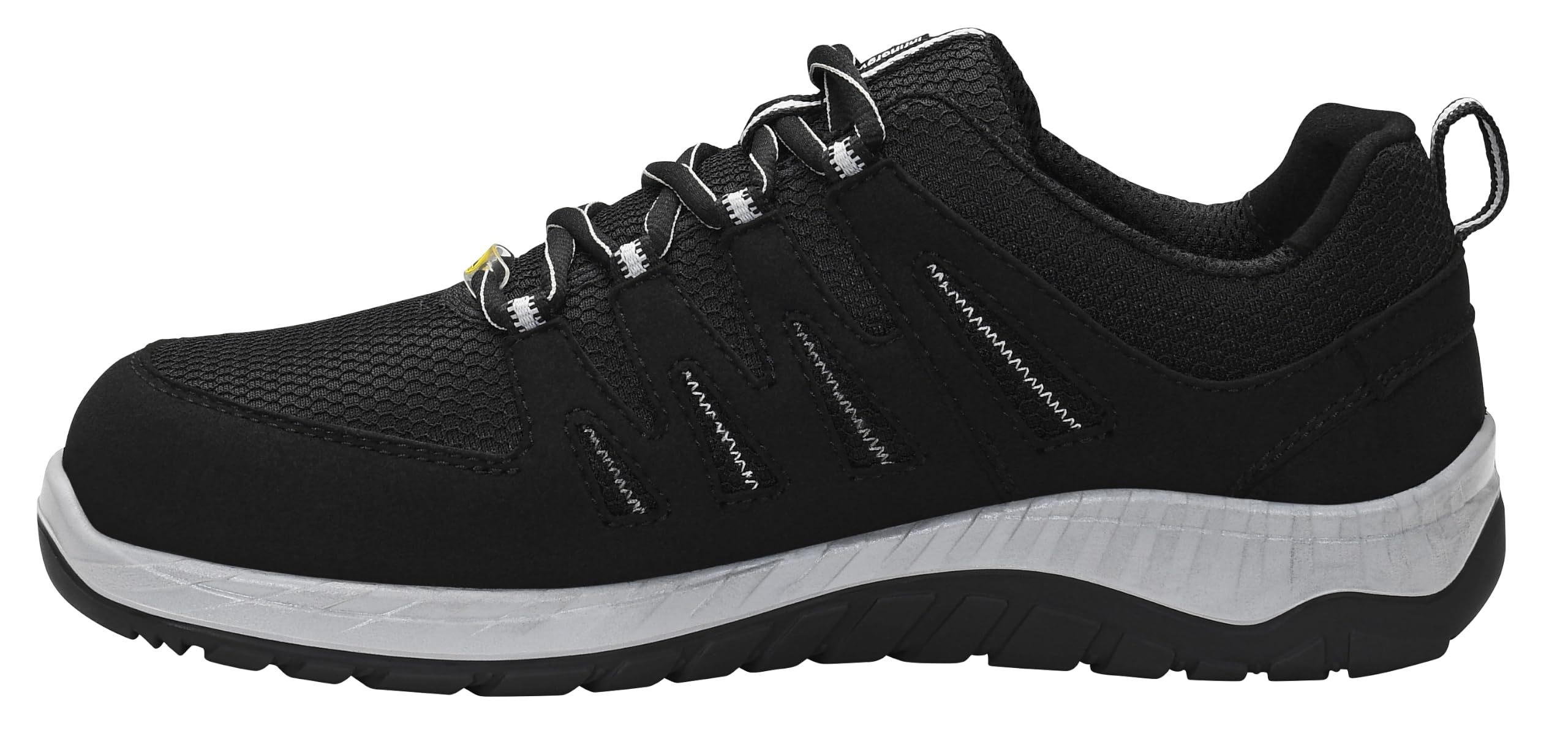 ELTEN Maddox W Black-Grey Low ESD S3S | Sicherheitsschuhe für Damen & Herren, Stahlkappe, leicht, atmungsaktiv