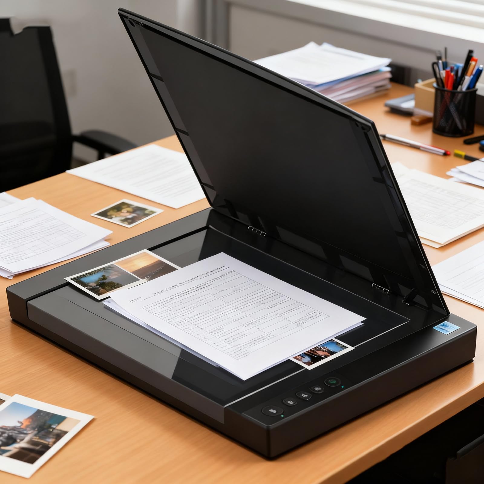 MObyat Escáner Plano De Gran Formato A3, Escáner De Documentos Y Libros De Fotografías, Resolución hasta 2400 * 2400 dpi, Escanear/Pdf/Correo Electrónico/Imprimir, 4s/Página, para La Escuela