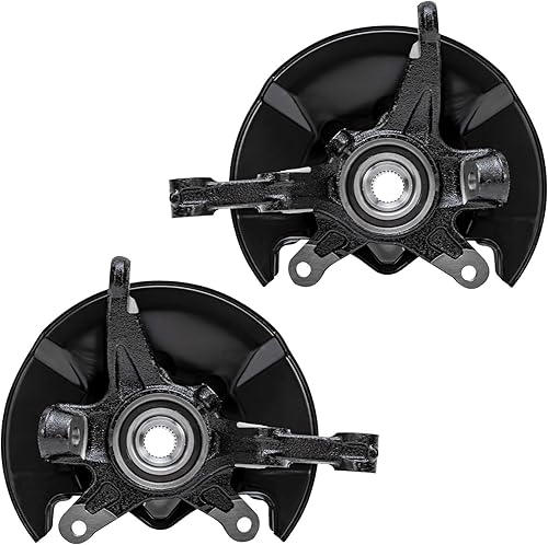 Miniatura 4 de Detroit Axle - Nudillos de dirección delanteros con bujes + puntales rápidos con montaje de resorte helicoidal de repuesto para Honda Civic Sedan