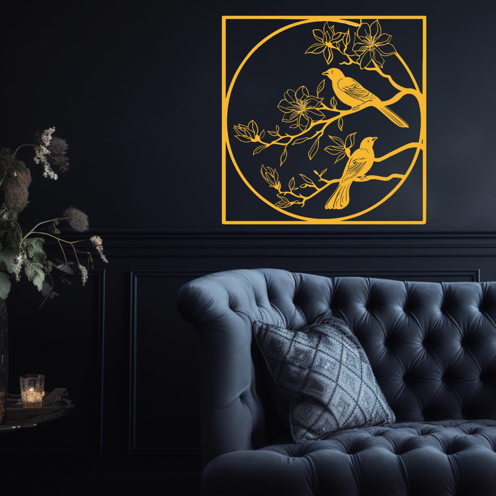 Décoration murale en métal 76 cm : habillez vos murs vides avec élégance moderne