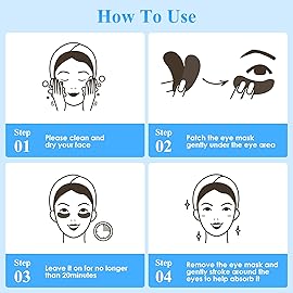 Under Eye Patches (30 Pairs), Under Eye Mask for Puffy Eyes and Dark Circles, Eye Masks with Collagen, Relieves Pressure and Reduces Wrinkles, Revitalises and Refreshes Your Skin, Hyaluronic Acid