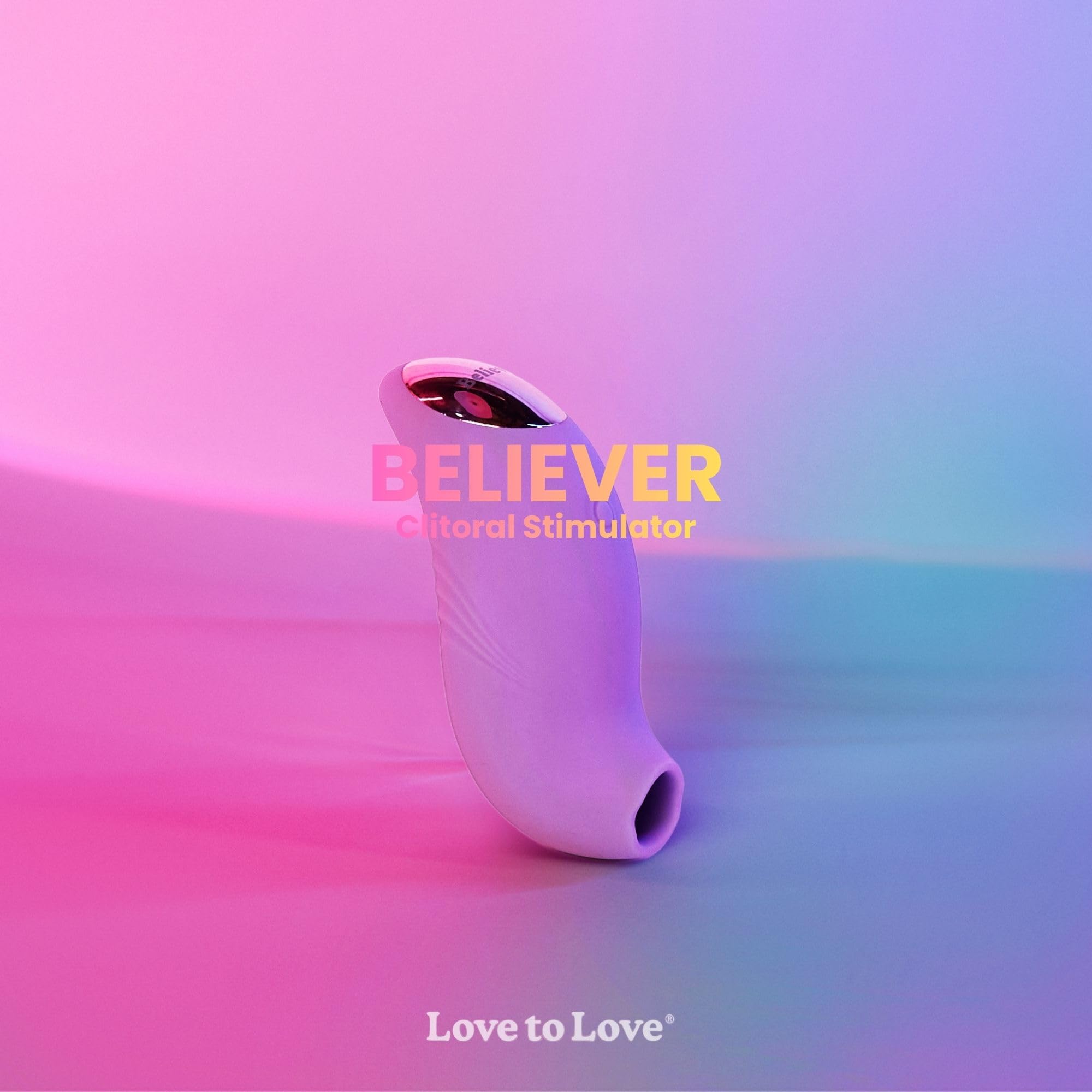 Love to Love Believer – Stimolatore clitorideo a suzione con tecnologia flapping, sex toy da donna telecomandato in silicone, ricaricabile, impermeabile IPX7, formato viaggio