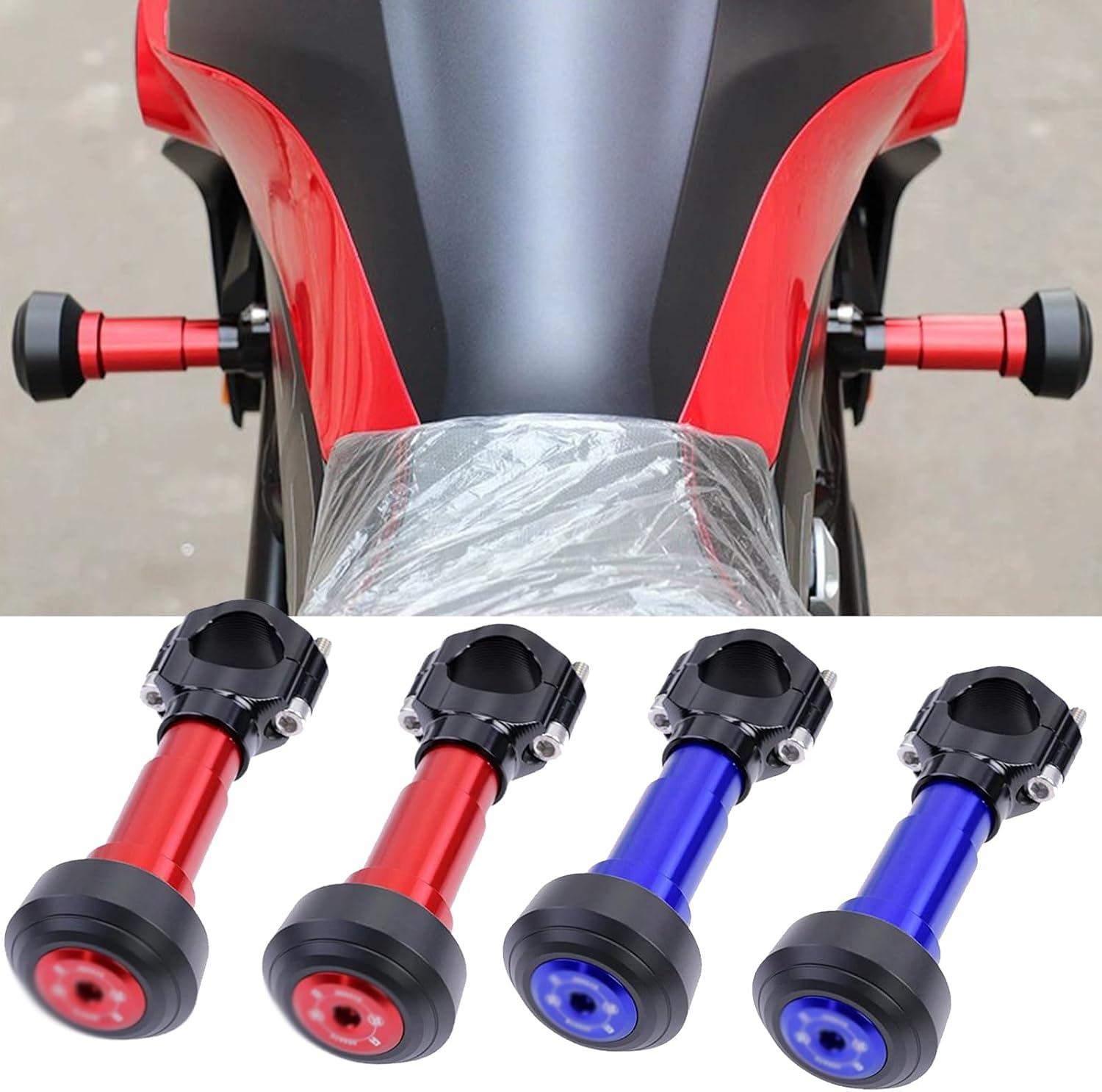 For 450SR 450NK 2025 CNC motorcycle clamp anti-fall pad frame slider anti-collision protection 450sr 450nk 2022-2025 motorcycle accessories (Black)