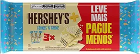 Hershey’s, Biscoito Wafer, Cookies ‘n’ Creme, Hershey’s Mais, Tripack com 3 Unidades, 102 g Cada